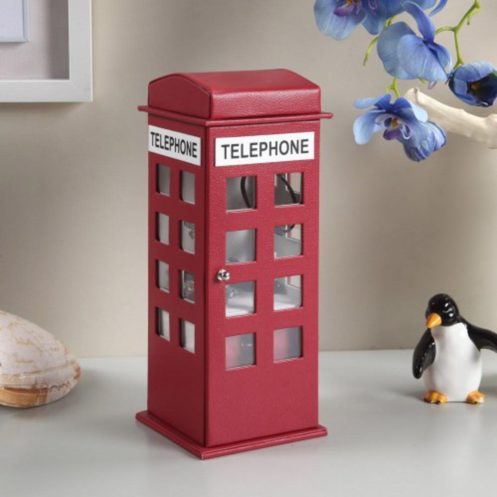 Telephone-Shaped Jewelry Box with Two Storage Drawers
