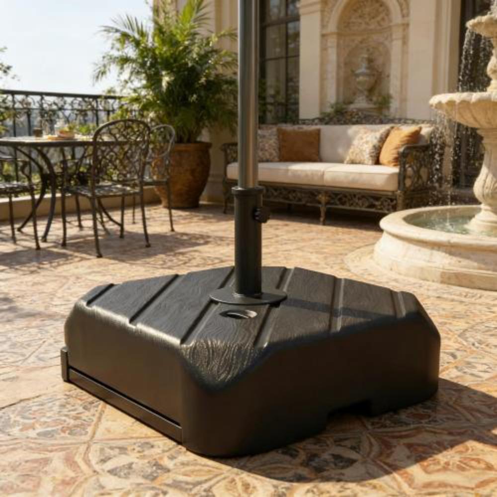 Fillable Outdoor Umbrella Stand with 158 lb Sand Capacity