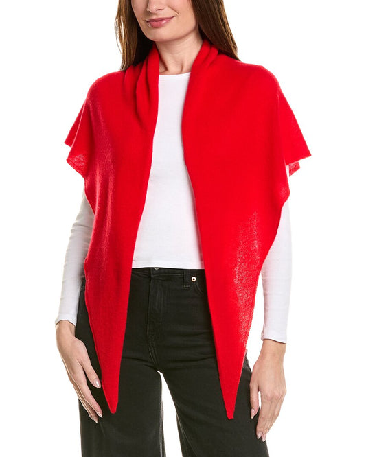 Amicale Cashmere Lightweight Cashmere Jersey Triangle Wrap