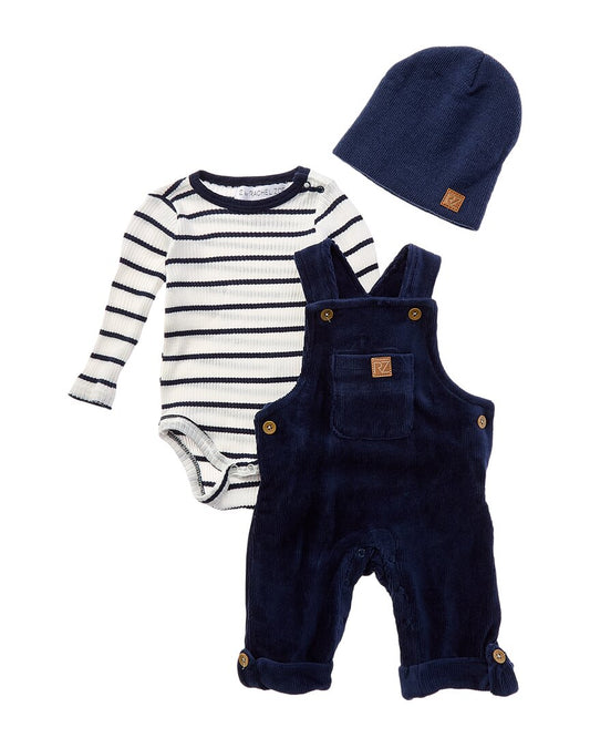 Rachel Zoe 3pc Corduroy Overall Set