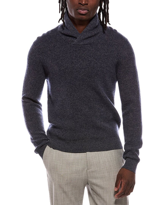 Autumn Cashmere Shaker 100% Cashmere Shawl Collar Sweater