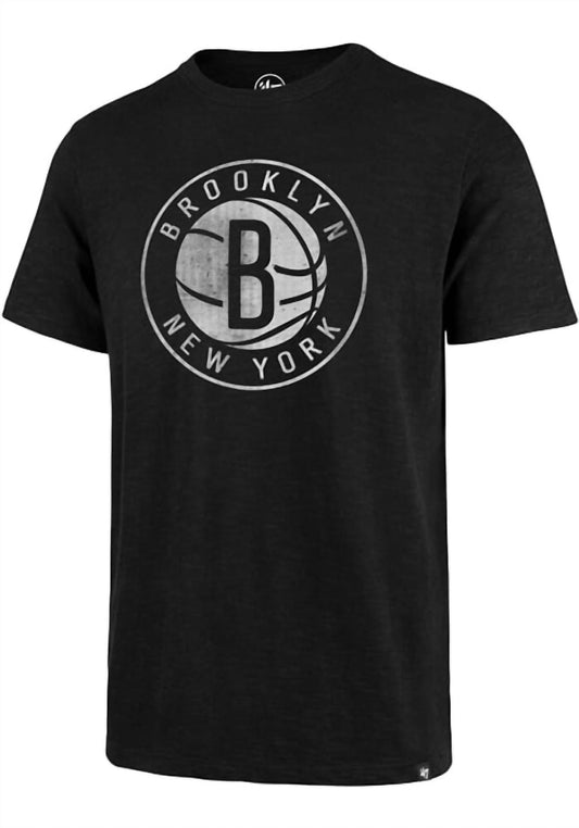 Men's Brooklyn Nets Scrum Tee In Black