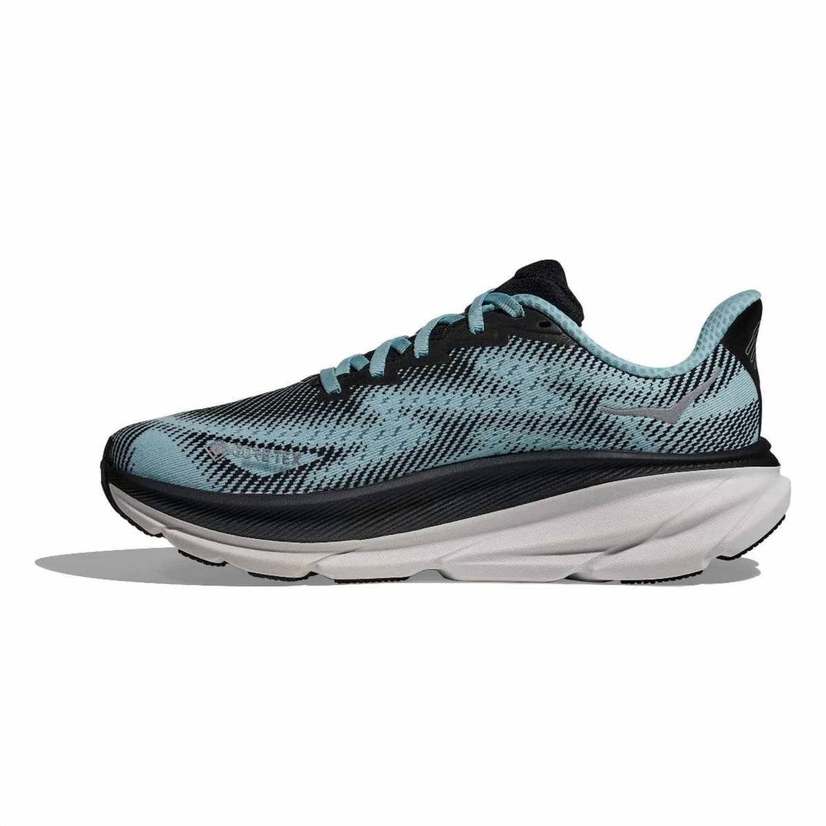 Women's Clifton 9 Gtx Running Shoes In Black Raindrop