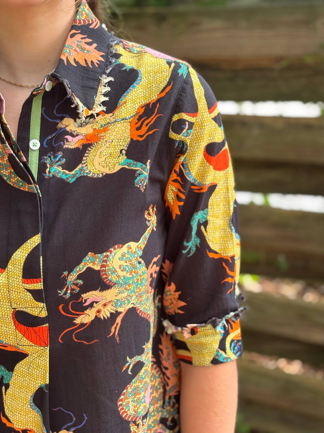 Chatham Dress In Black Dragon
