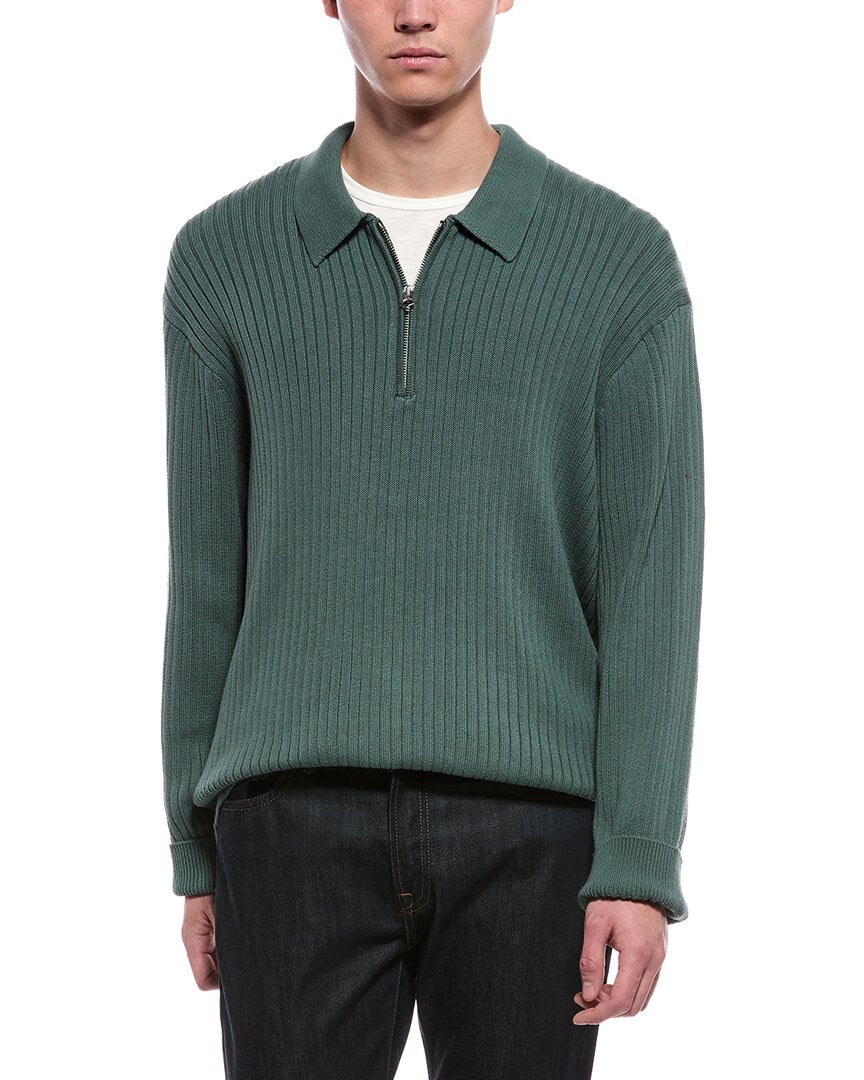 rag & bone Curtis Ribbed 1/4-Zip Pullover