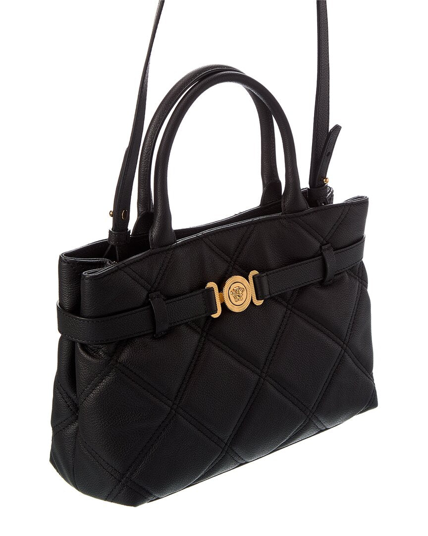 Versace Medusa Leather Shoulder Bag
