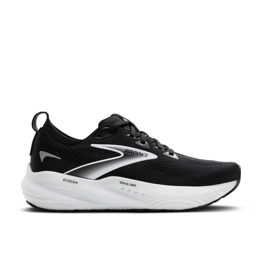 Men's Glycerin 22 Wide Running Shoes In Black/grey/white
