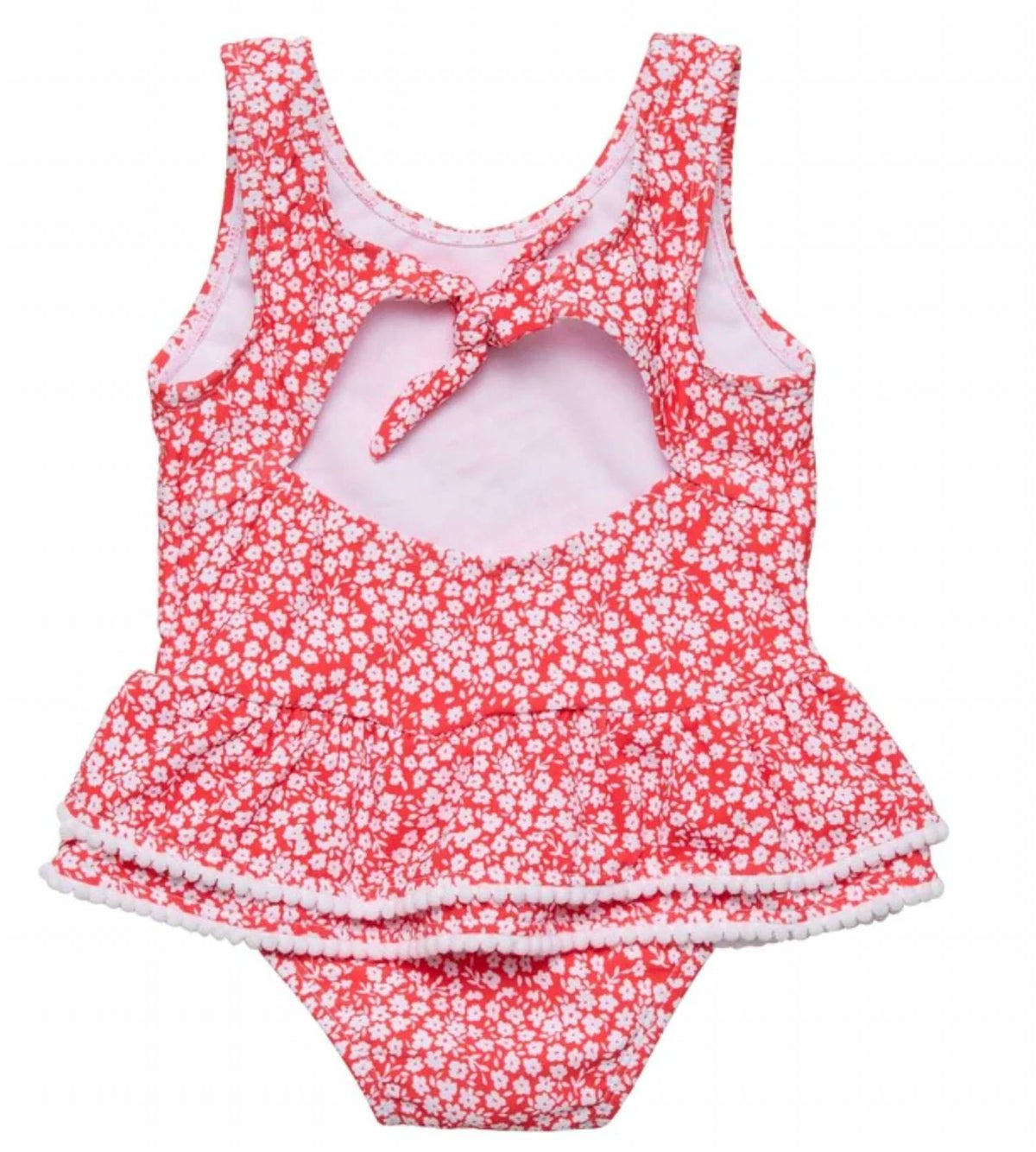 Girls' Ditsy Bloom Swimsuit In Red