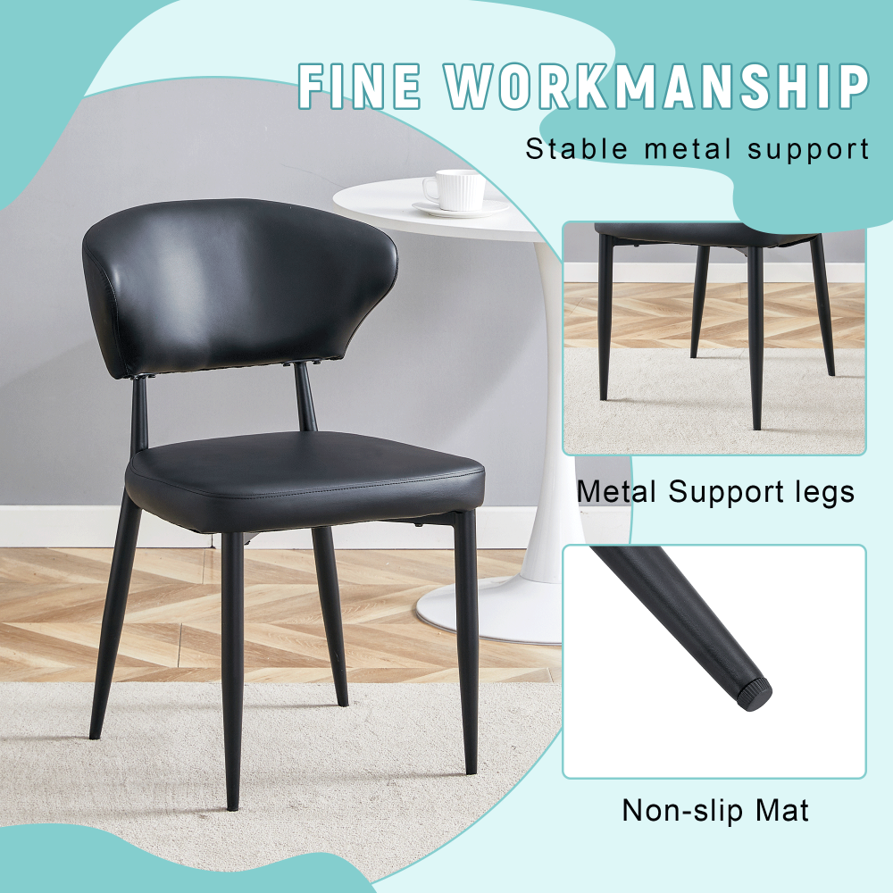 Contemporary Curved Back Side Chairs