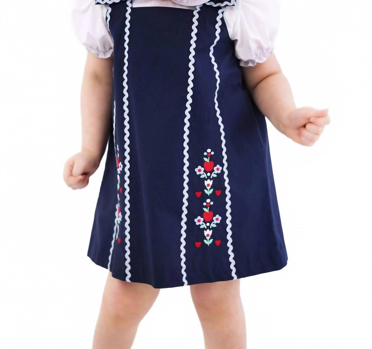 Kid's Donna Dress In Nantucket Navy