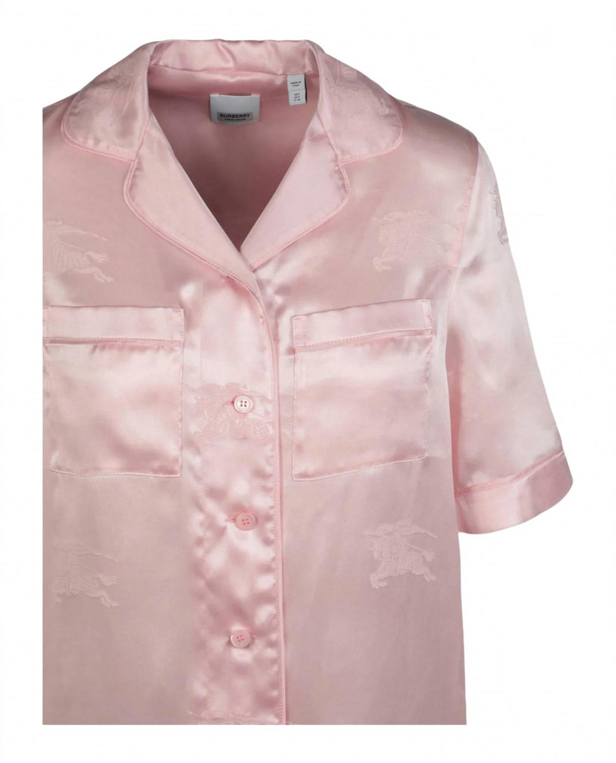 Women's Ekd Jacquard Silk Shirt In Light Pink