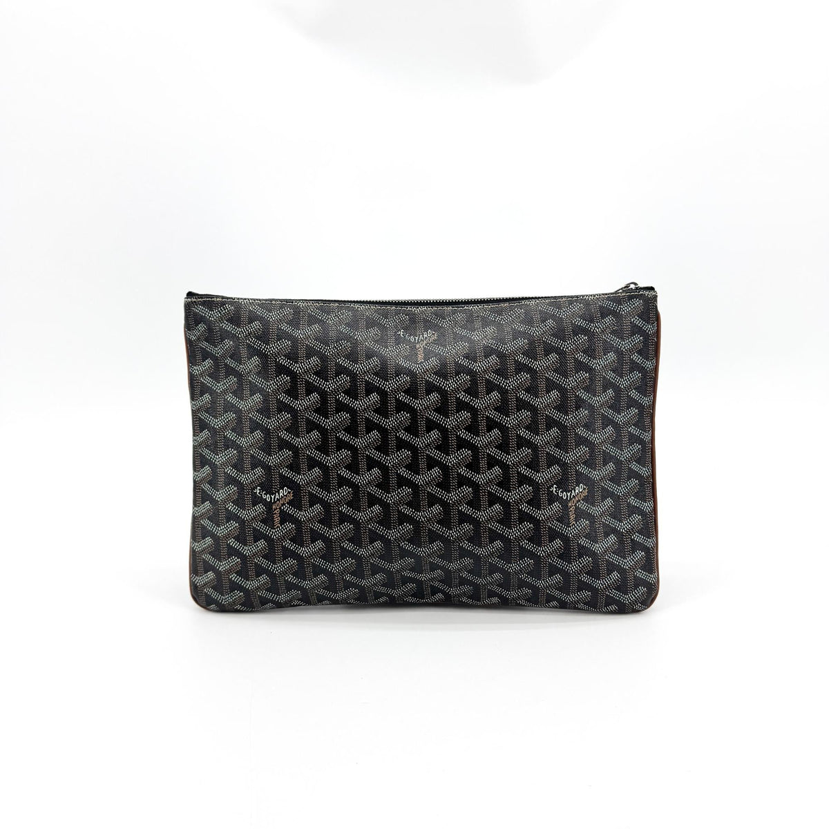 Goyard Senat Zip Coated Canvas Canvas Clutche & Pouche Bag (Pre-Owned)