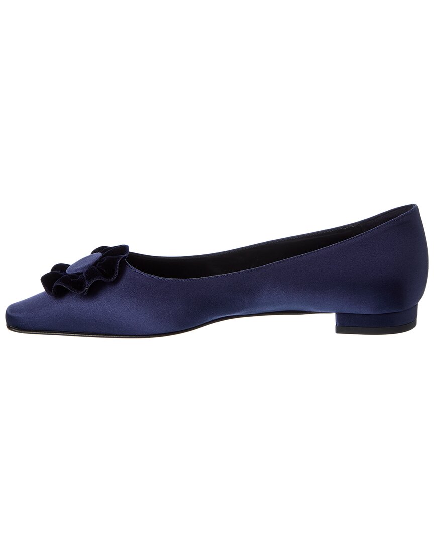 Manolo Blahnik Fortan Satin Flat