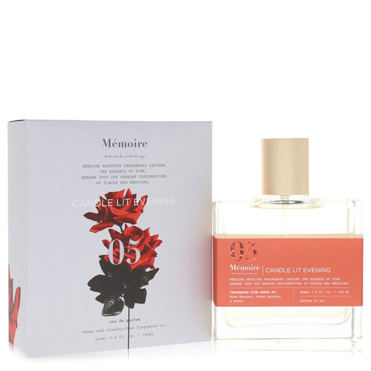 Gift Set 2pcs Combo Memoire Archives Candle Lit Evening by Memoire Archives Eau De Parfum Spray (Unisex) 3.4 oz for Women