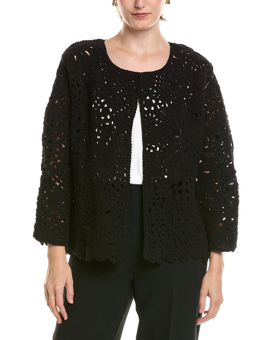 Anne Klein Floral Cardigan Jacket