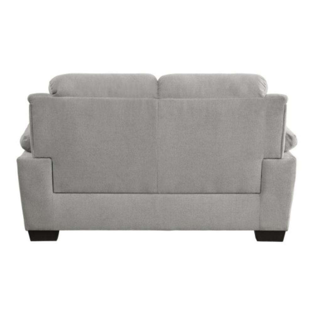 Soft Cushioned Loveseat with Polyester Fabric