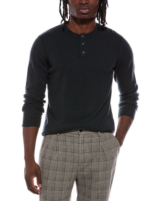 Autumn Cashmere 100% Cashmere Henley Sweater