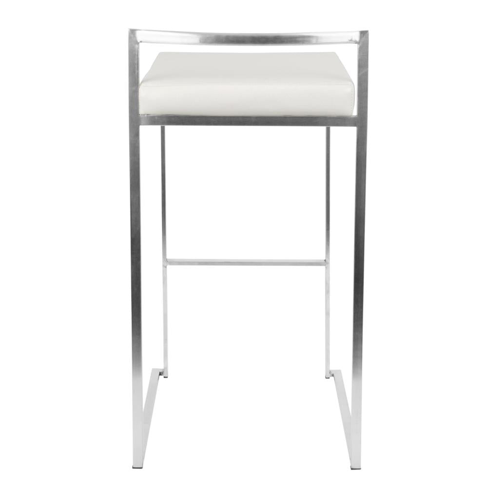 Stackable Upholstered Barstools with Welded Frames