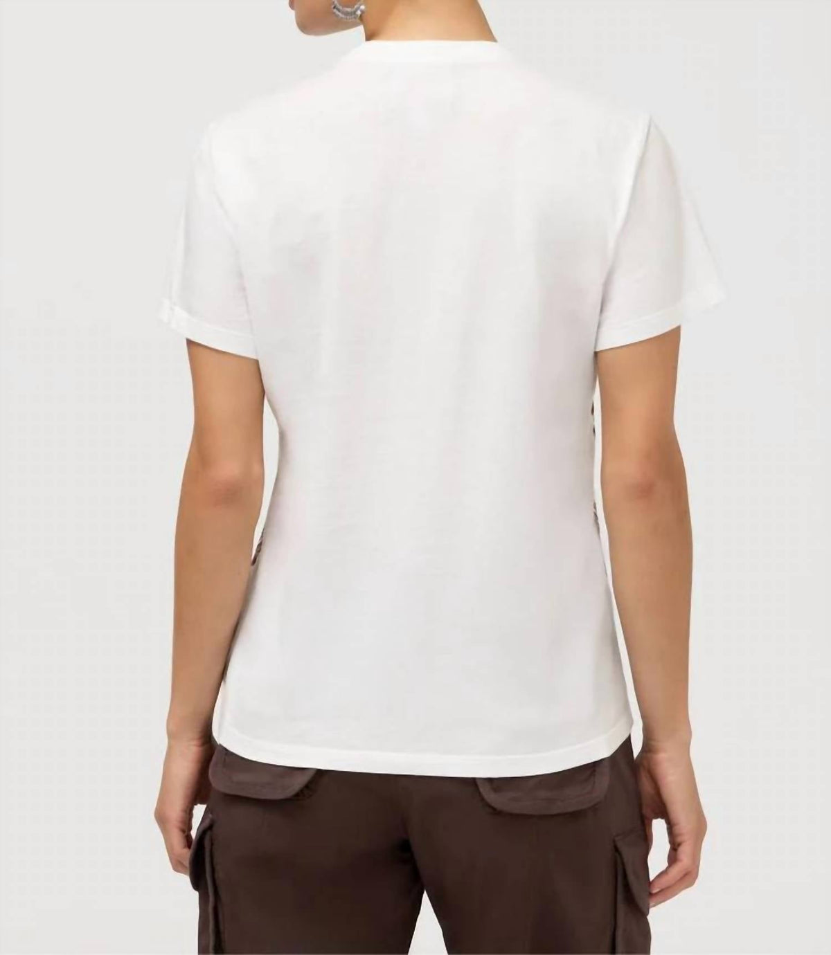 Jaden Crew Neck Tee In White