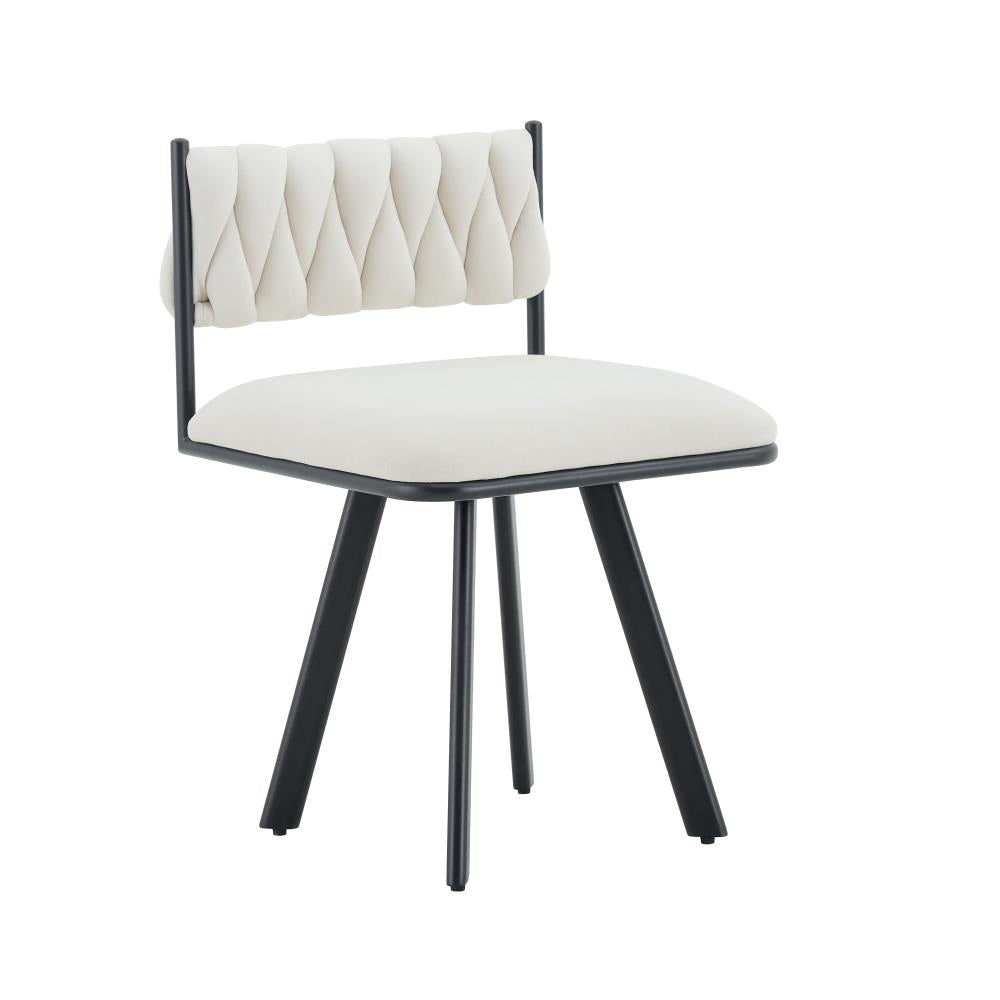 Set of 2 Modern Velvet Accent Chairs