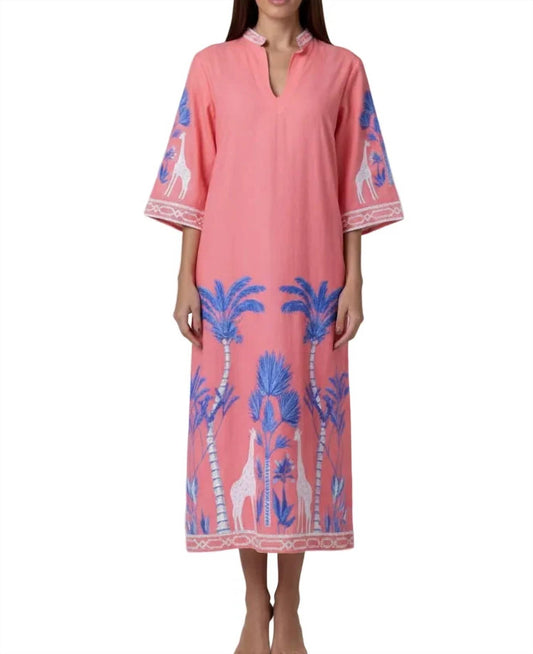 Belize Maxi Dress In Safari Coral