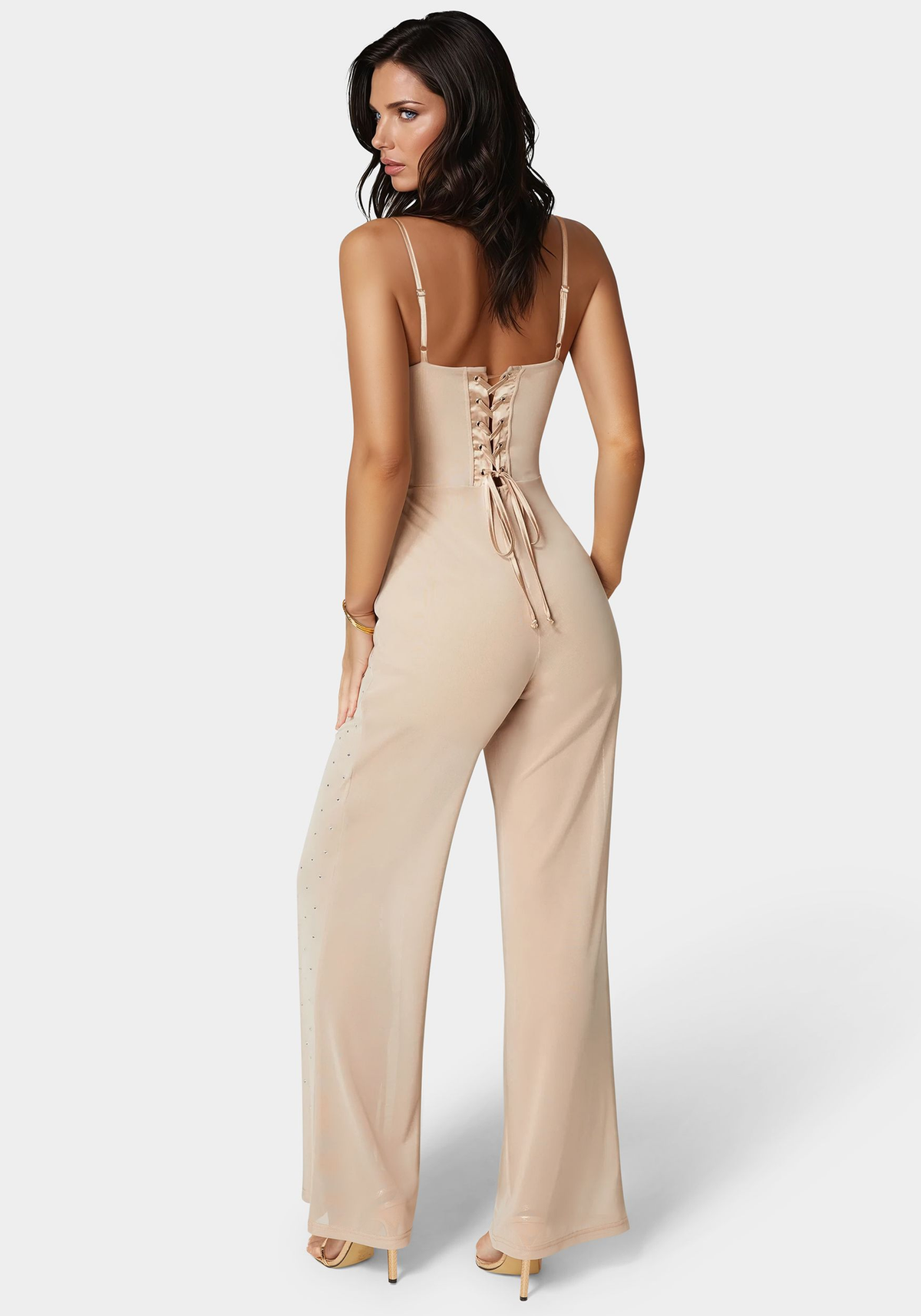 Bebe Women's Ombre Embellished Jumpsuit