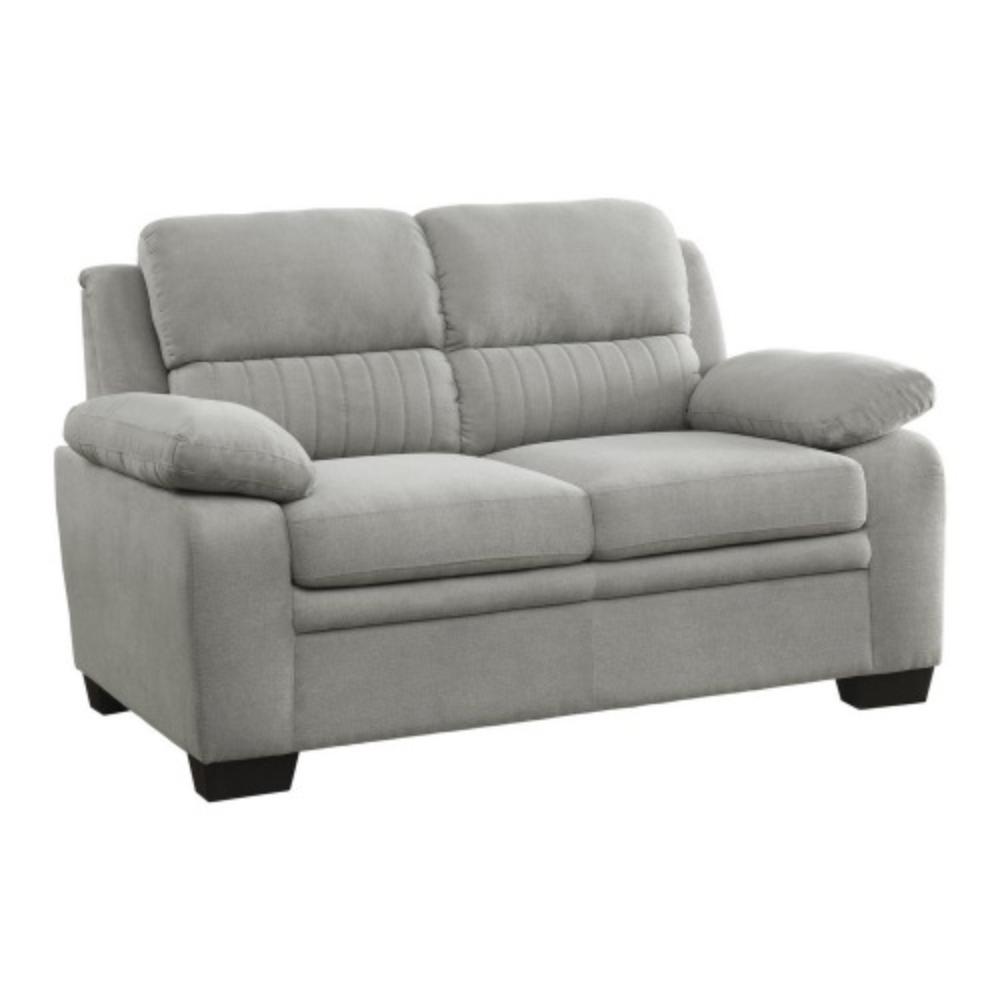 Soft Cushioned Loveseat with Polyester Fabric