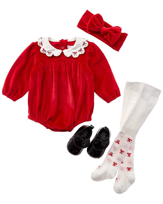 Rachel Zoe 4pc Bubble Romper Set