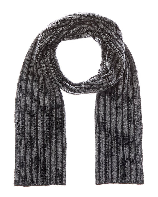 Portolano Cashmere-Blend Ribbed Scarf