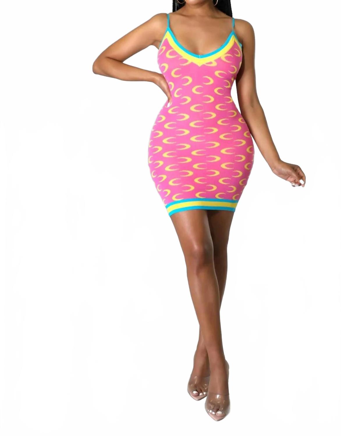 Half Moon Cay Mini Dress In Pink