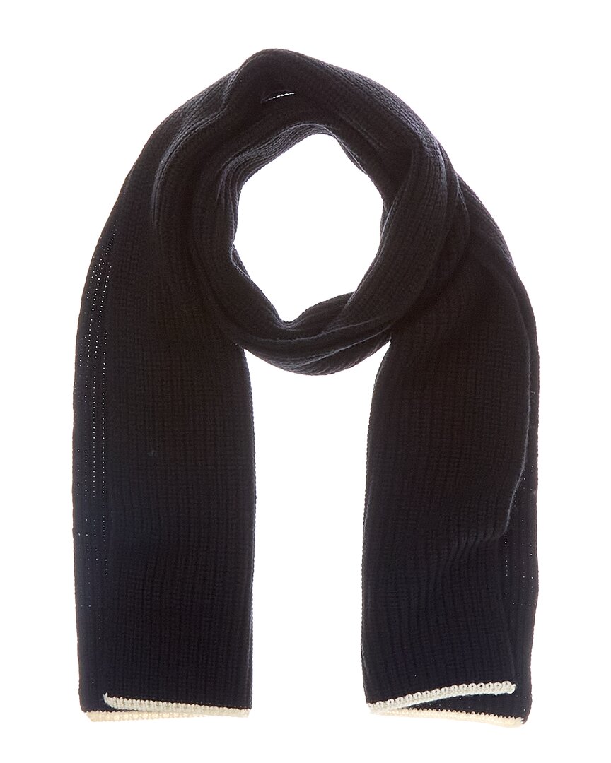 Vince Shaker Stitch Tipped Wool & Cashmere-Blend Scarf