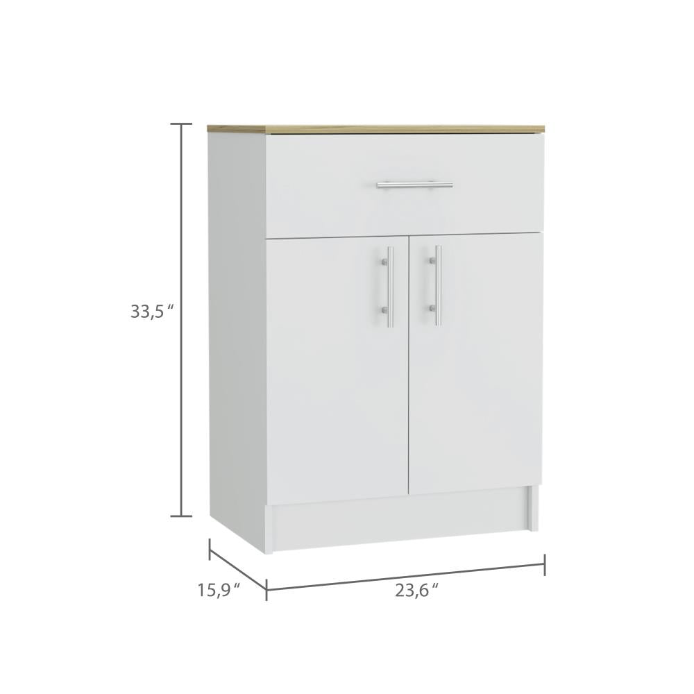 Kitchen Pantry Cabinet with Storage Drawer