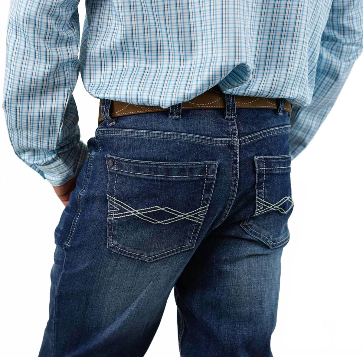 Badlands Slim Bootcut Jeans In Mid Wash