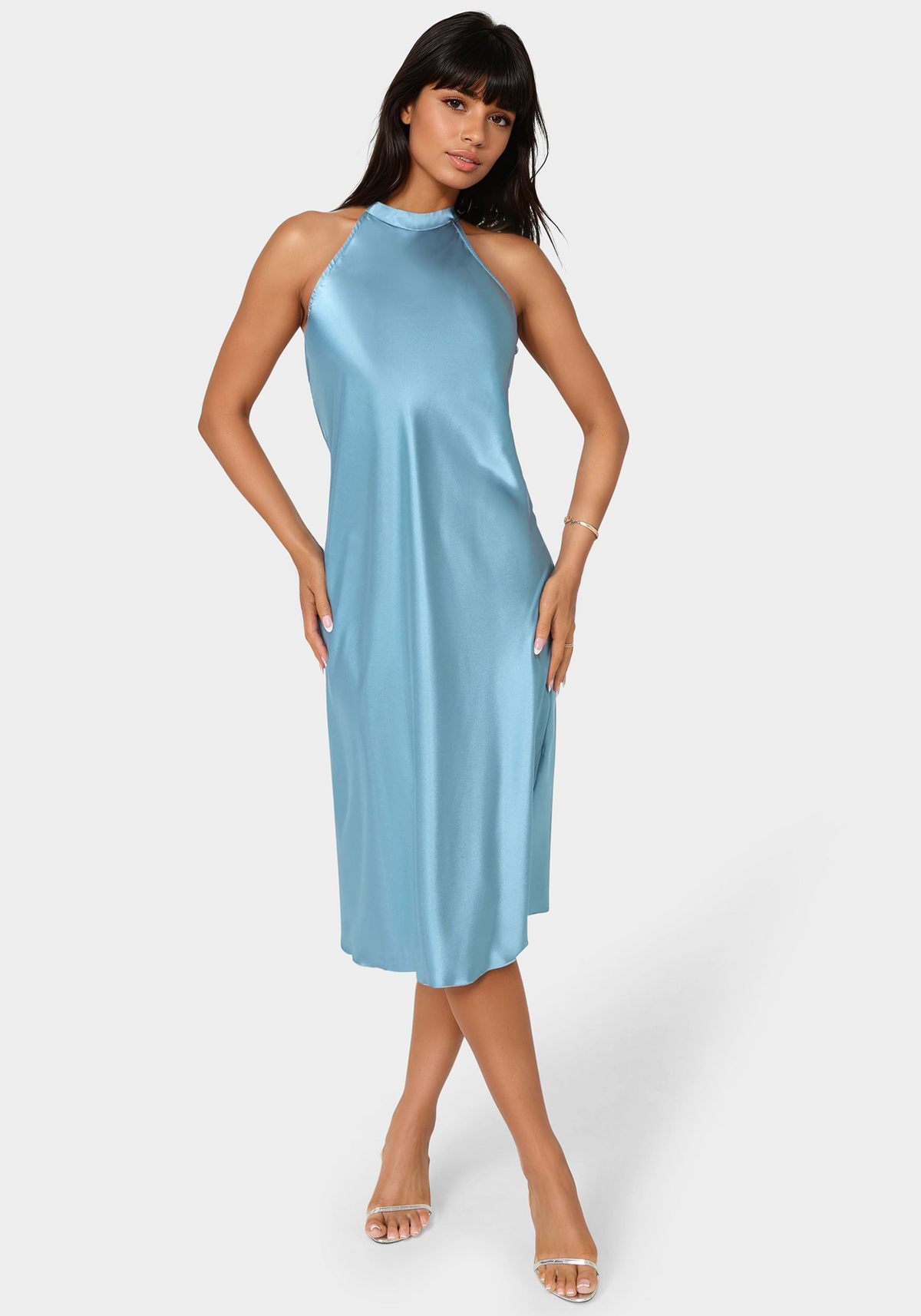 Bebe Women's Satin Halter Dress