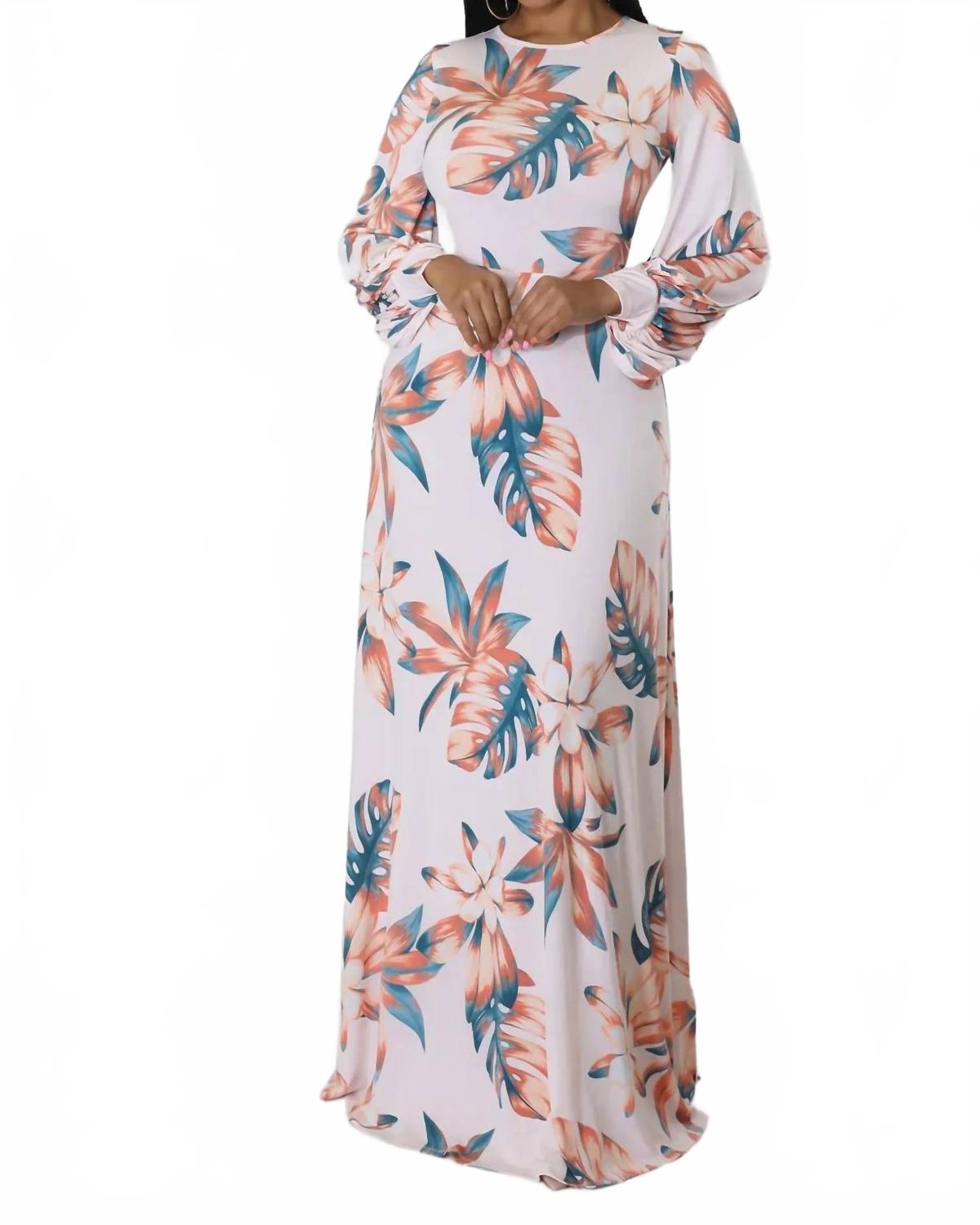 Romancing The Tropics Printed Maxi Dress In Multicolor