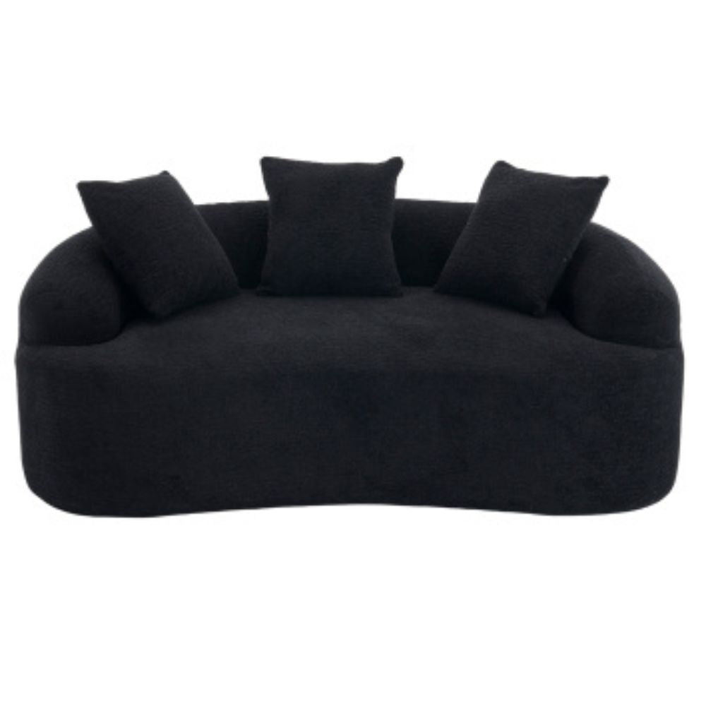 Modern Boneless Chenille Couch with Cozy Seating