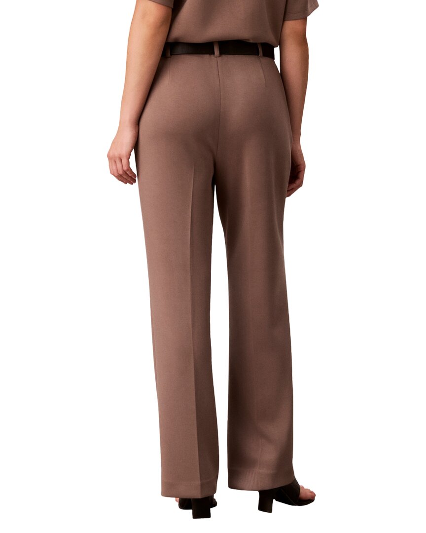 Calvin Klein Pull On Belted Pintuck Trouser