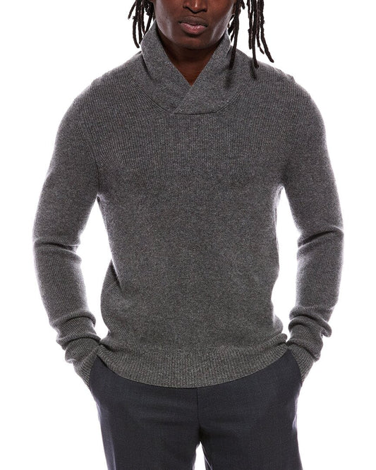 Autumn Cashmere Shaker 100% Cashmere Shawl Collar Sweater