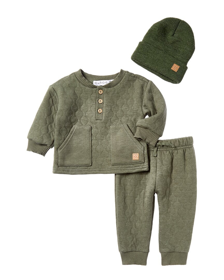Rachel Zoe 3pc Quilted Jogger Set