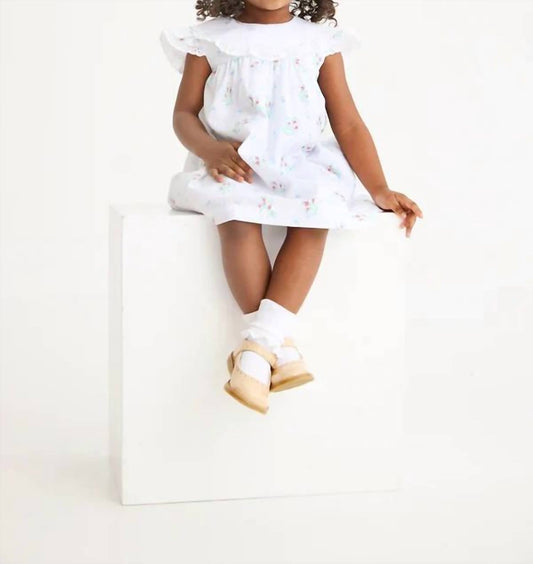 Kid's Lancaster Gate Garden Franny Frock Dress In White