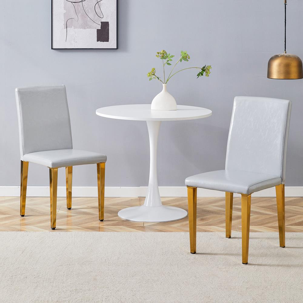 Contemporary Gold Leg Dining Chairs