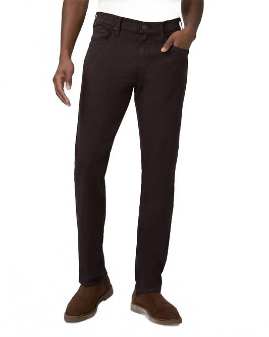 Transcend Federal Slim Straight Jeans In Deep Chocolate