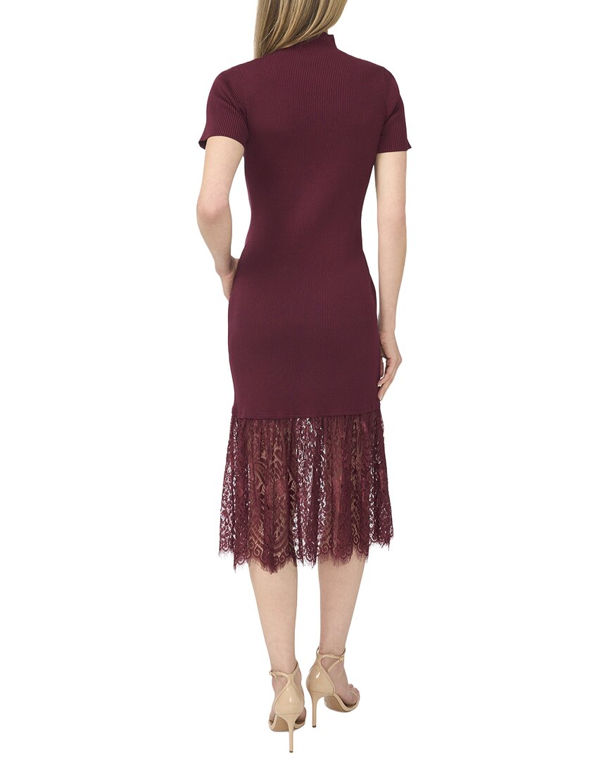 CeCe High Neck Knit Midi Dress