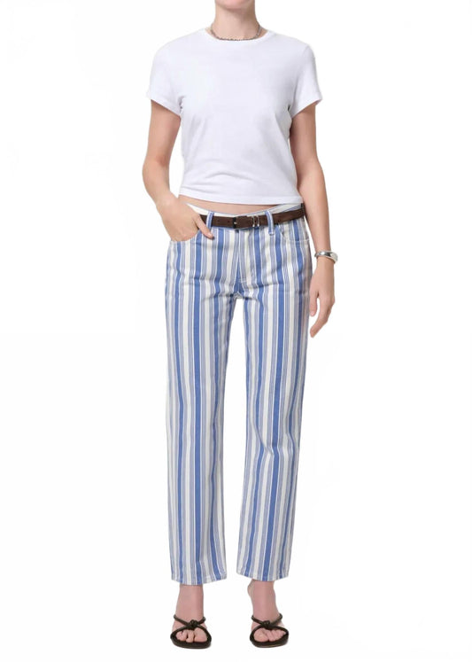 Anissa Straight Leg Jean In Mar Stripe
