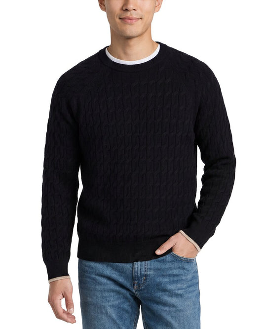 NAADAM Cable Wool & Cashmere-Blend Crewneck Sweater