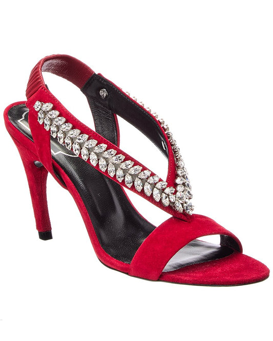 Roger Vivier Suede Slingback Sandal