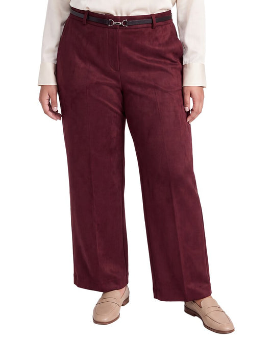 Anne Klein Plus Wide Leg Scuba Pant
