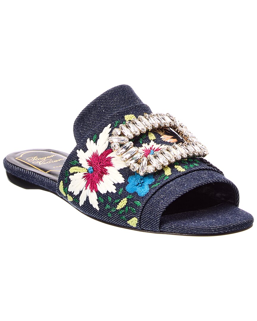Roger Vivier Denim Sandal