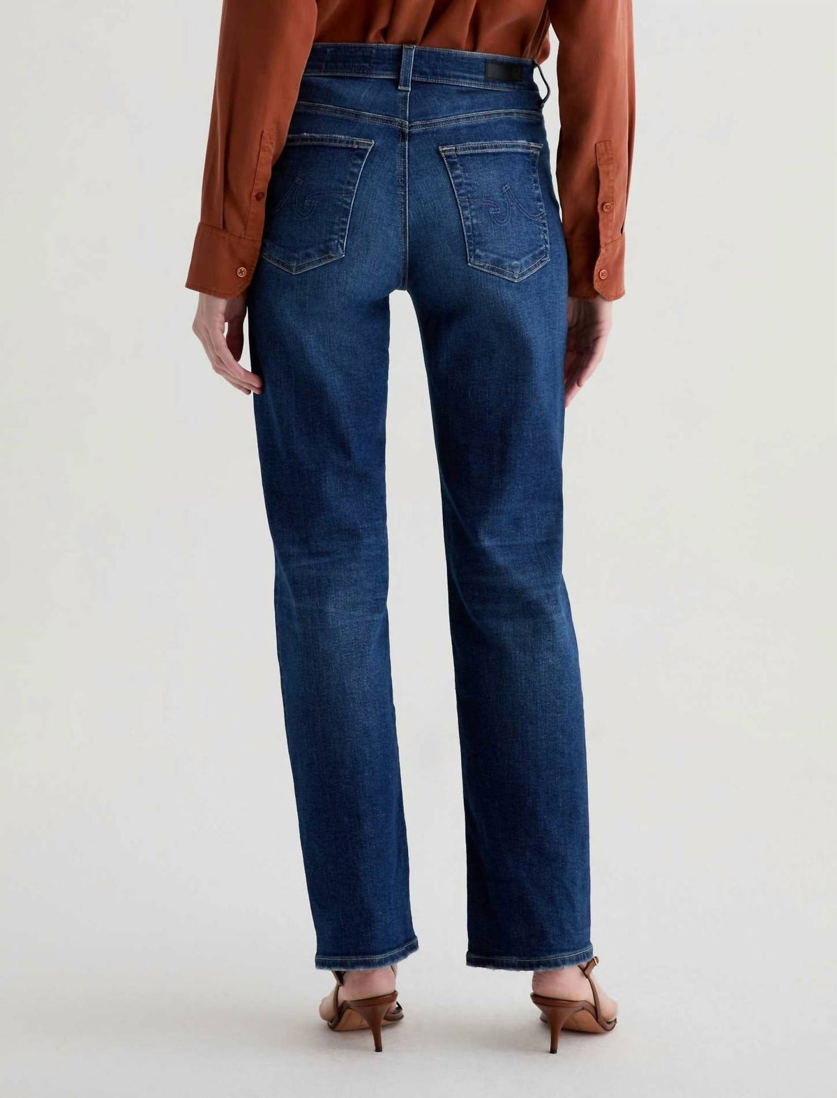 Brinley Mid-Rise Straight Jean In Poetic