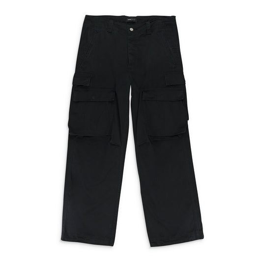 Purple Brand Black Double Pocket Cargo Pants